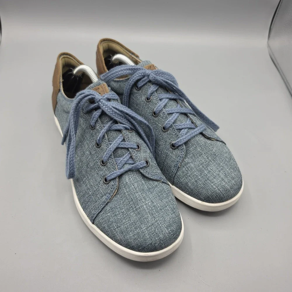 Chaco Ionia Sneakers Womens Size 9 Blue Denim Chambray Comfort Lace Up Walking
